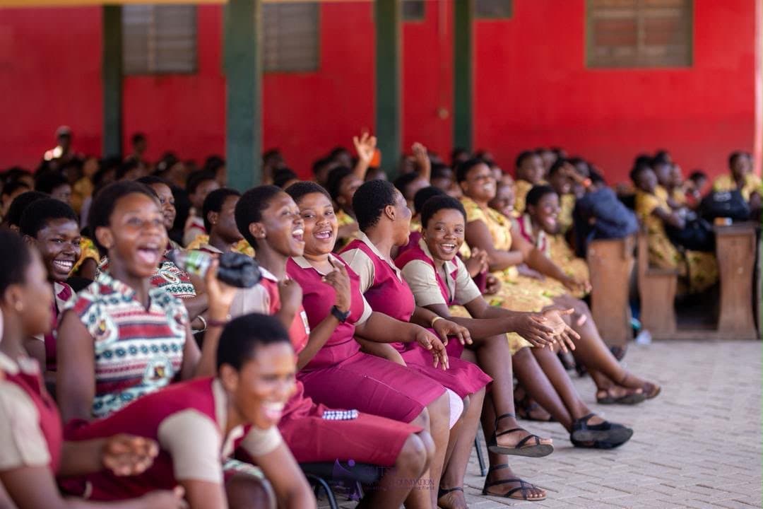 An engaged student audience at a GWF Cape Coast program